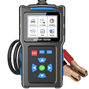 TopDiag BT300 Automotive Battery Load Tester 12V/24V 20-2000 CCA Car Battery & Charging System Tester for Car Truck Motorcycle ATV SUV Boat Yacht