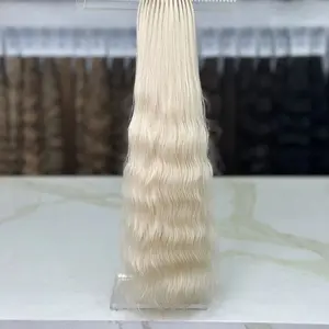 K-tip Slavic hair, colored, wavy 22 inch, 115gr, 188str