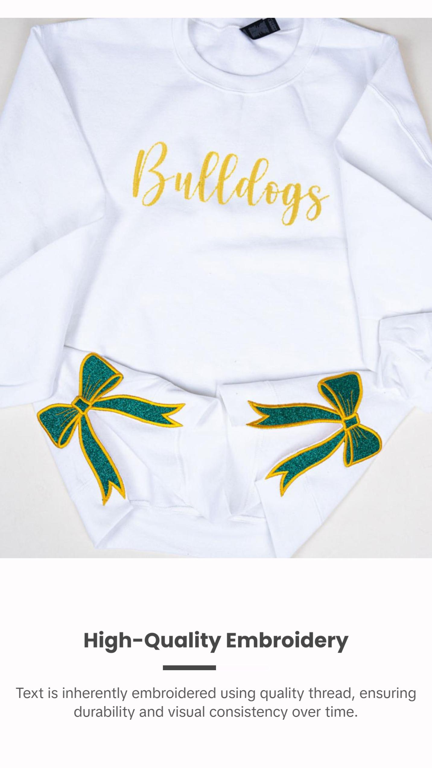 8.95 MONOGRAM FOR YOU DESIGN IT SIDE BOW SWEATSHIRT Womenswear Hoodie Crewneck Pullover Casual Tops Winter