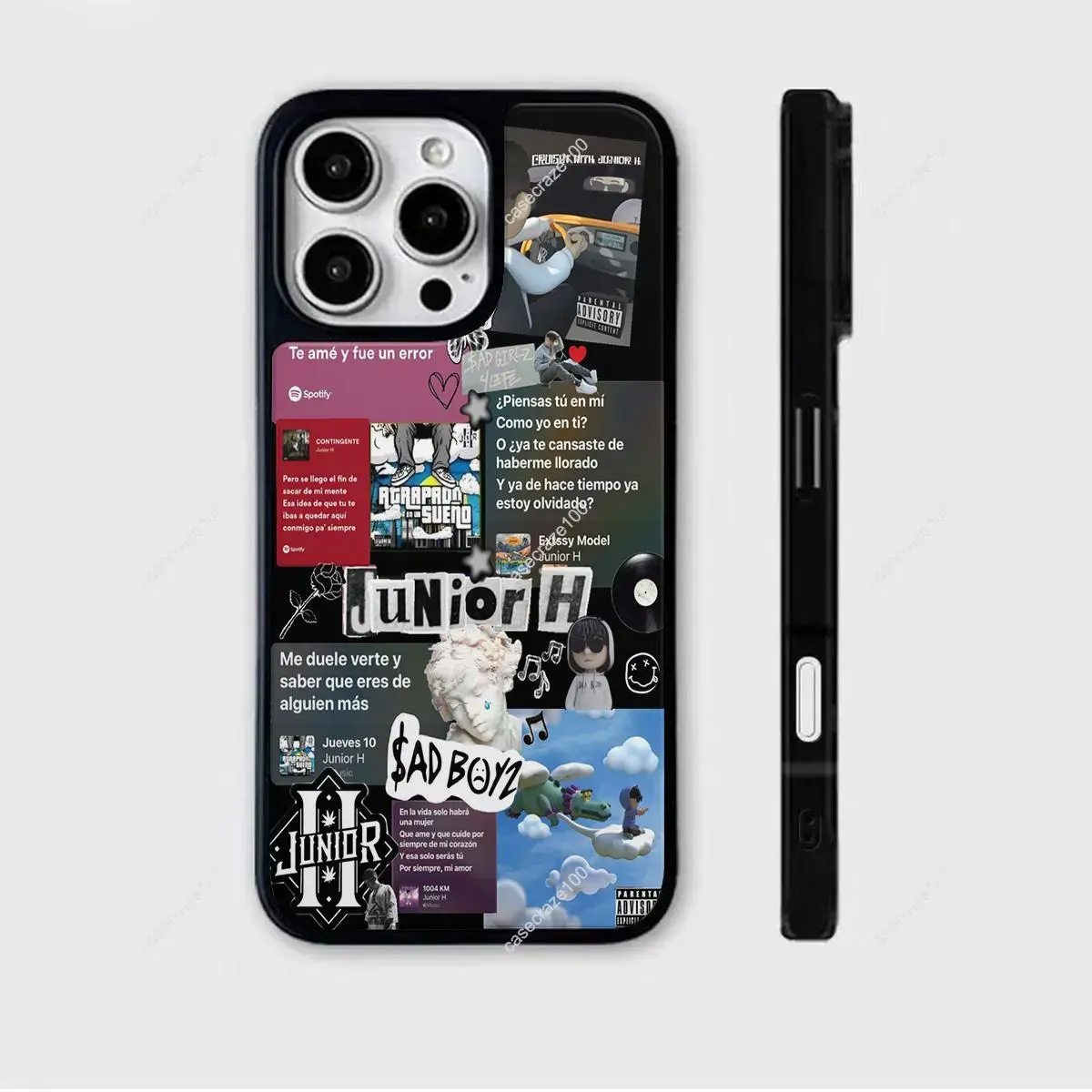 Viral Retro Vibe Junior H Music Collage Phone Shell _ Mexican Music Style Last Case You'll Ever Need – Military Drop-Tested Tough Armor for iPhone 17 16 15 14 13 12 11 Pro Max Plus