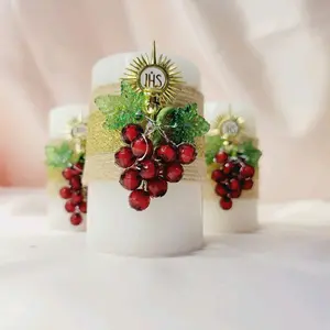 Pilar white communiin candle favors Decor Gift