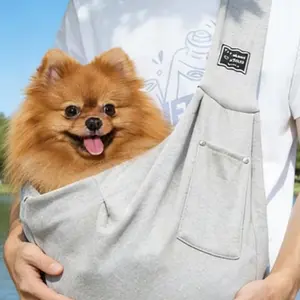 Lightweight Universal Dog Cat Crossbody Bag Strap, Breathable Non-Impressive Travel Outdoor Portable Foldable Storage, Teddy Bichon Pomeranian