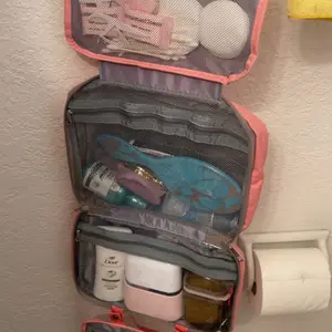 Waterproof Foldable Toiletry Bag, 1-Count Multifunctional Travel Cosmetic Organizer, Large-Capacity Portable Hanging Toiletry Bag for Business Trips, Vacations, Gym and Camping, Multifunctional Toiletry Bag #TOP PICKS