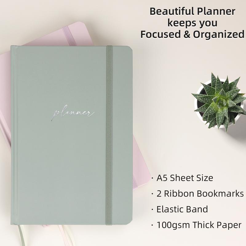 2026 Planner - Undated Monthly, Weekly & Daily Productivity Planner for Planning Your Success - To Do List, Habit Tracker, Notebook, Journal,  Diary, Hardcover, Aesthetic, Academic, Stylish School or Office Supplies