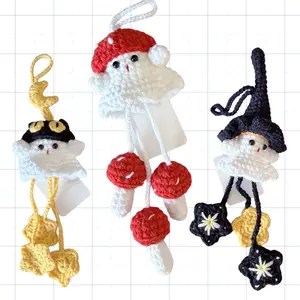Crochet Ghost Hanging Decorations Halloween Decoration Halloween Cuties Back mirror Charm Key Chain
