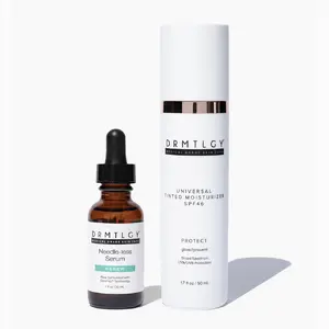 DRMTLGY Glow Booster Duo 2-Step Routine with Needle-less Serum and Universal Tinted Moisturizer SPF 44 Hydrating Moisture