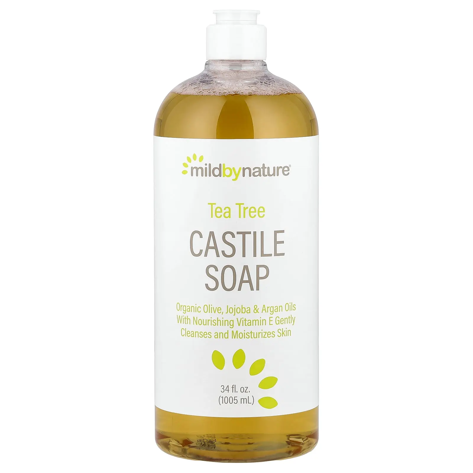 Mild By Nature Tea Tree Castile Soap, 34 fl oz (1,005 ml) Mild By Nature Tea Tree Castile Soap, 34 fl oz (1,005 ml)