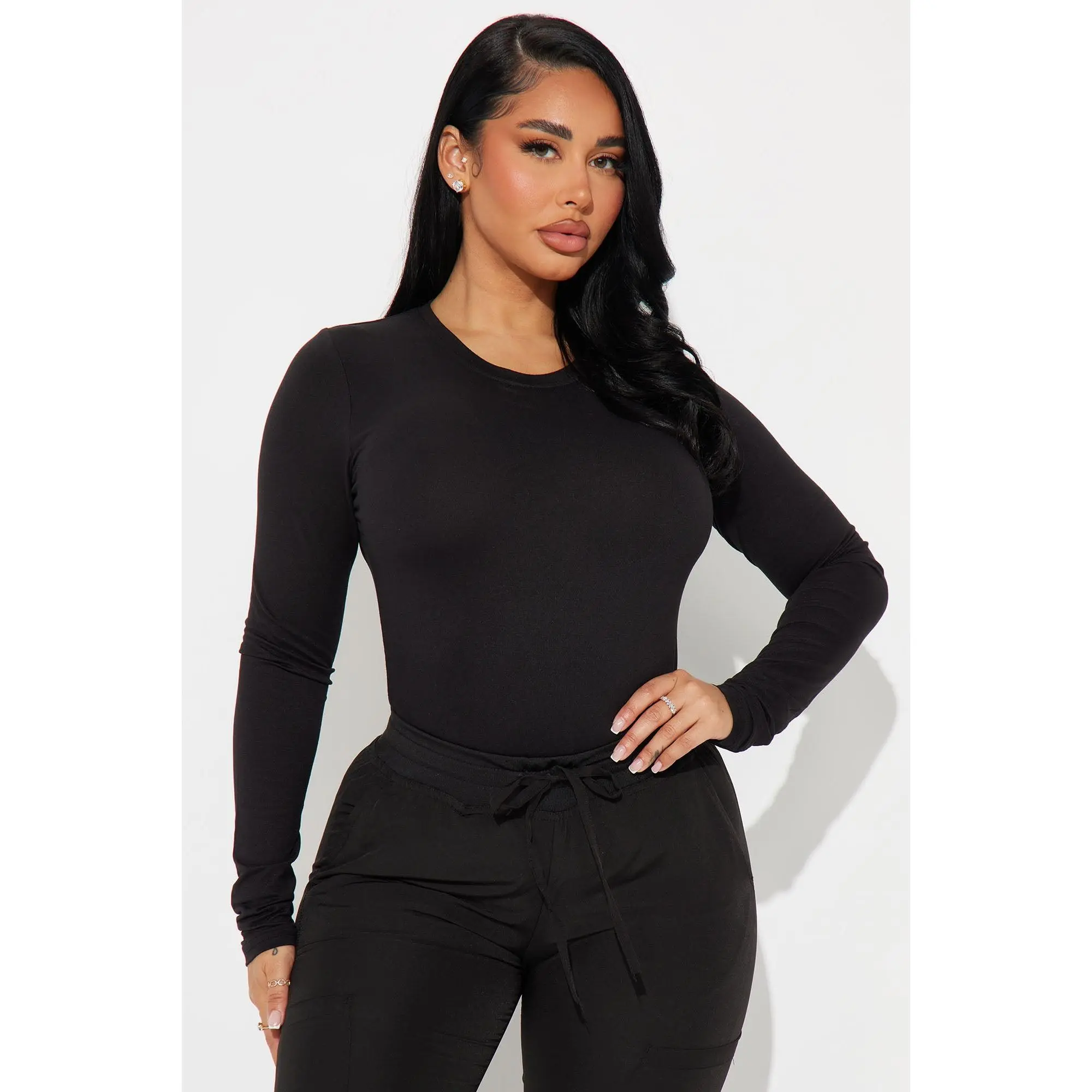 Stretch Uniform UnderScrub Shirt - Black Stretch Uniform UnderScrub Shirt - Black
