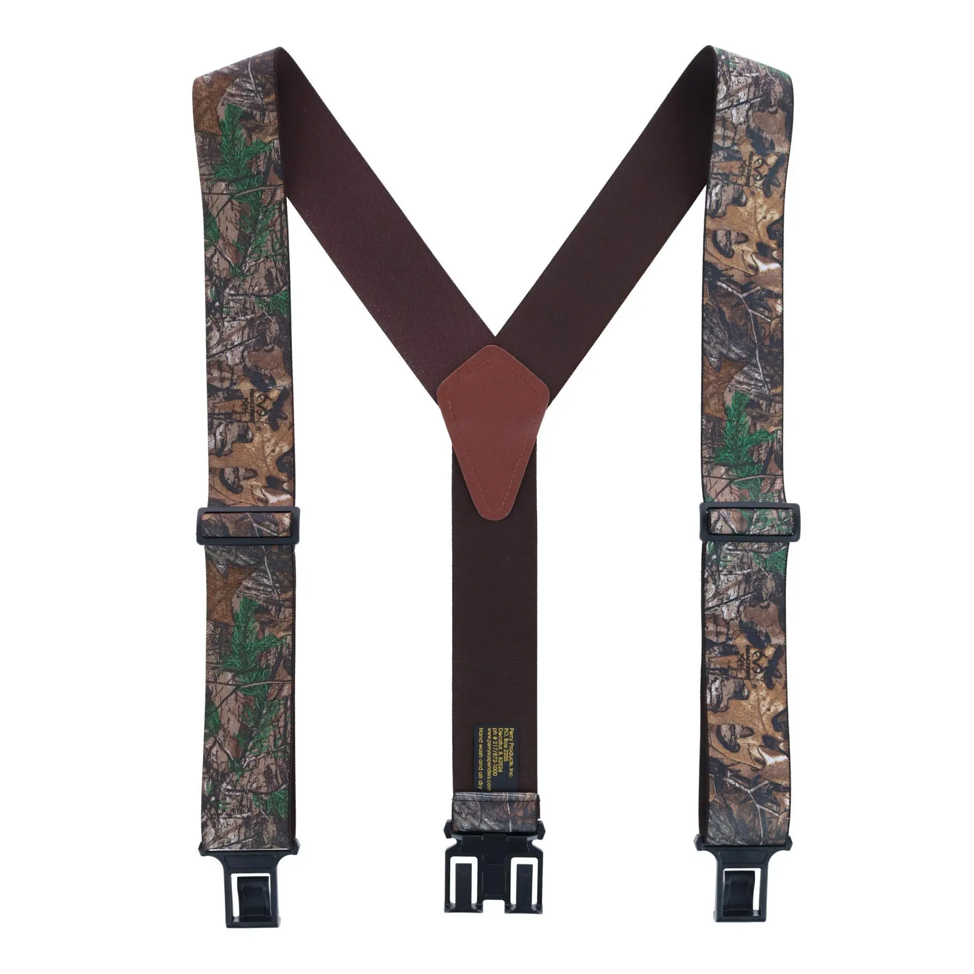 Perry Suspenders Men's Elastic Realistic Camo Print Suspenders (Tall Available)