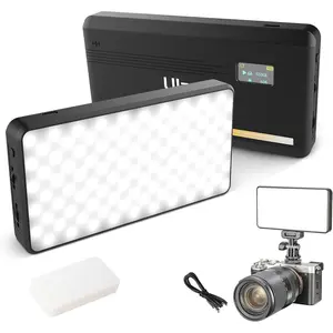 VL200 Bi-Color LED Video Light, -Camera Video Light, Type-C Rechargeable 5000mAh  Light, 2500-9000K Ultra Bright Photo and Video Lighting, Fill Light, Potable Photography Lighting