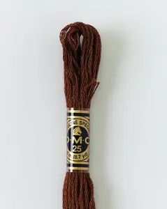 DMC Embroidery Stranded Thread - Six-Strand Embroidery Floss - 898 - Metallic Ferret