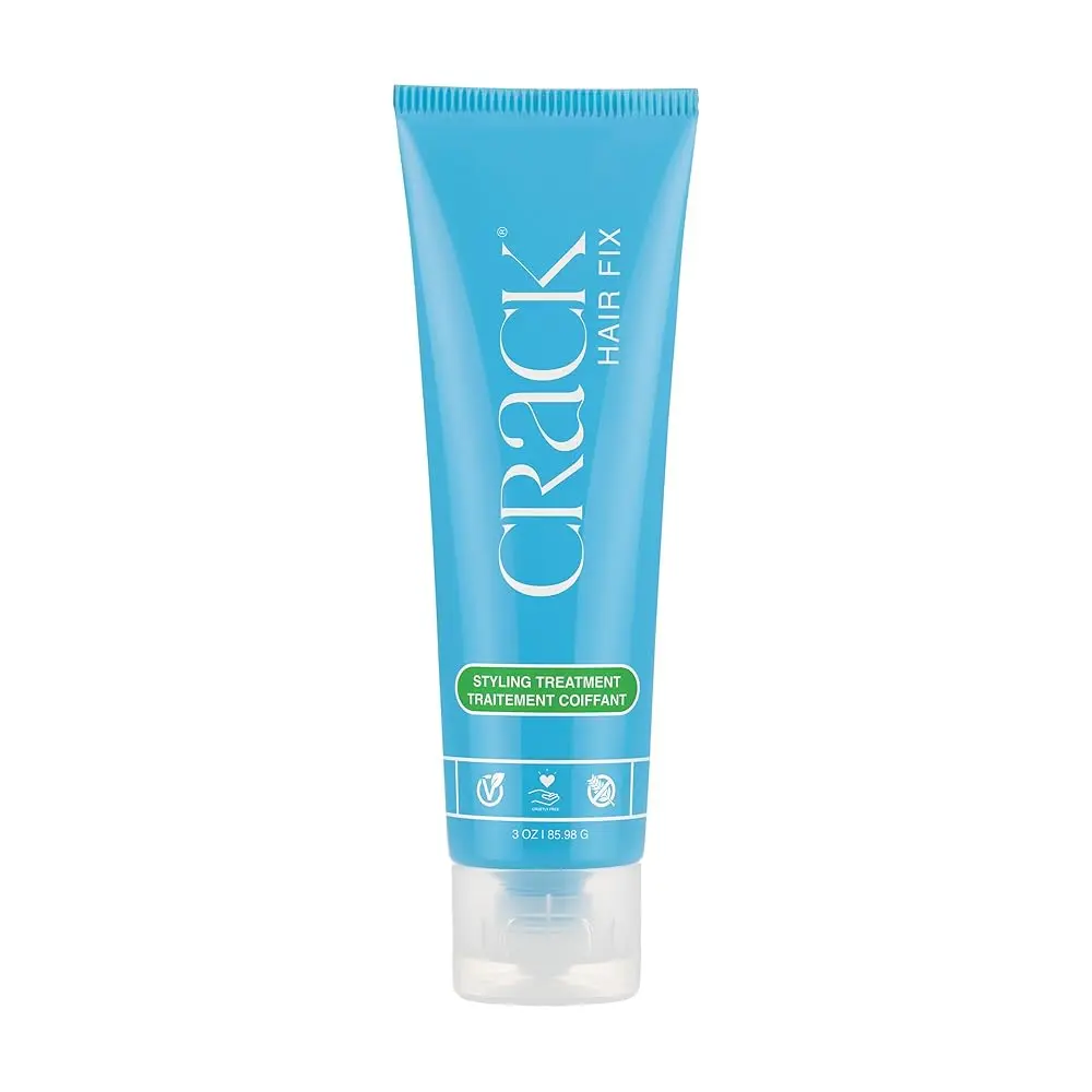 Crack Hair Fix Leave-In Styling Cream - Anti-Frizz, Humidity and Chlorine Protection, 3 oz