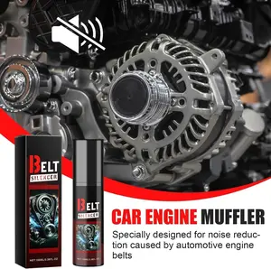 Homonth Car Belt Noise Spray 100ml | Engine Belt Silencer | Belt Dressing Spray | Squeak Stop Solution | Friction Reducer | Anti-Aging Protection | Easy DIY Application