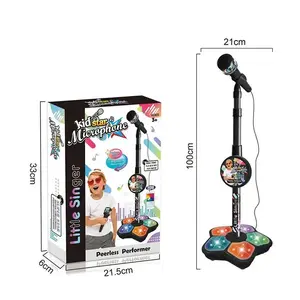 Kids Electronic Microphone with Plastic, Compact, Durable Stand - Enhance Audio Experience, Unleash Creativity and Skills