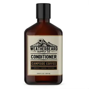 Weatherbeard Supply Co. Campside Coffee Beard Conditioner for Men - Coffee, Spruce, Vetiver - Lightweight, Rinse-Out Conditioner