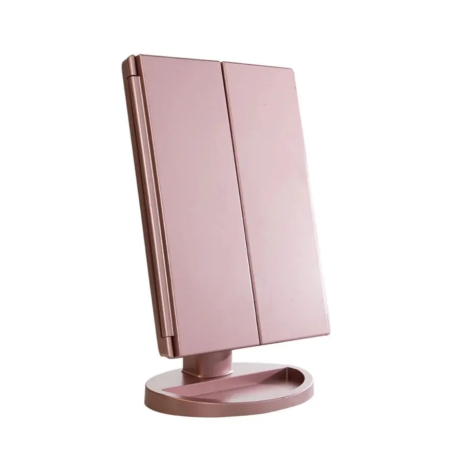 Tri Fold Makeup Mirror with Adjustable Stand