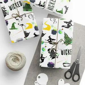 Wicked Musical Wrapping Paper, Artful Wrapping Sheets, Christmas Gift Wrap, Wizard of Oz Present Wrap