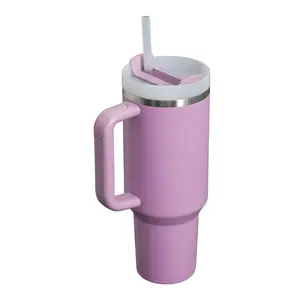 40 oz Lilac Stan Quencher H2.0: BPA-Free, Insulated Cup with Handle, Straw & Travel-Ready Design