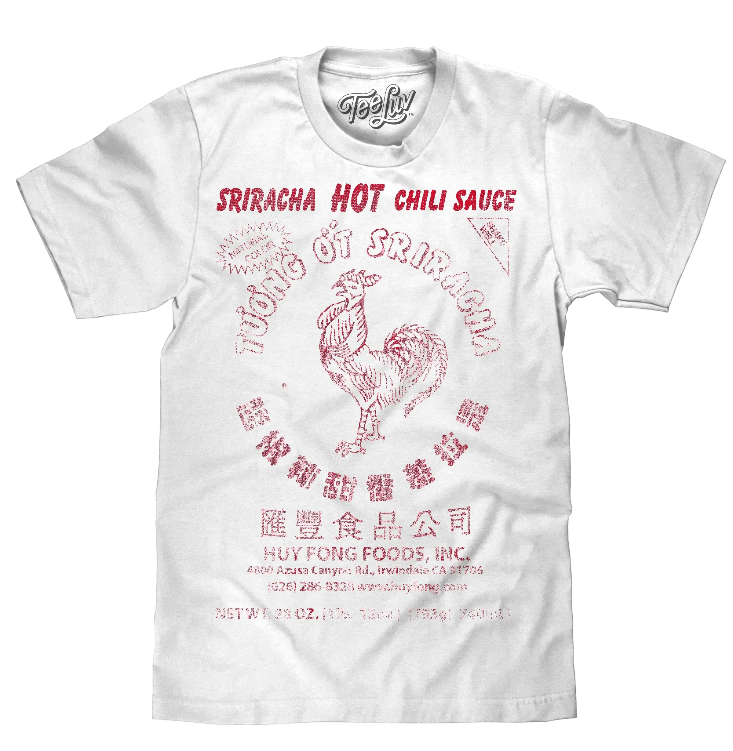 Sriracha Label T-Shirt - White