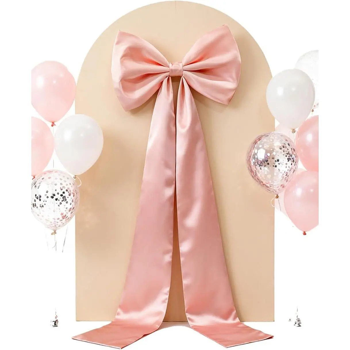 Detachable 77x24 Inch Satin Super Big Bow for Backdrop Wall Decorations Wedding Giant Bows Birthday Huge  Bow