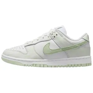 Nike Dunk Low Women's Sneakers: White Green Low-Top Skate Shoes with Slip-Resistant and Durable Soles Trending Shoes, House White Official Shoes to Get / Maison Mihara