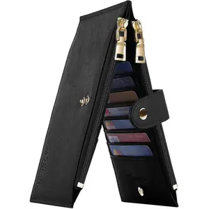 RFID Wallet Women Large Size Bifold Multi Card Wallet Case with Zipper Pocke Credit Card Holder for Women