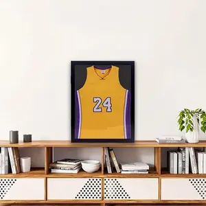 High-transparency white Sporty Jersey display case, heavy-duty frame secures all sports jerseys, transparent display highlights beauty, 18x14 optional, must-have for fan caves and game rooms