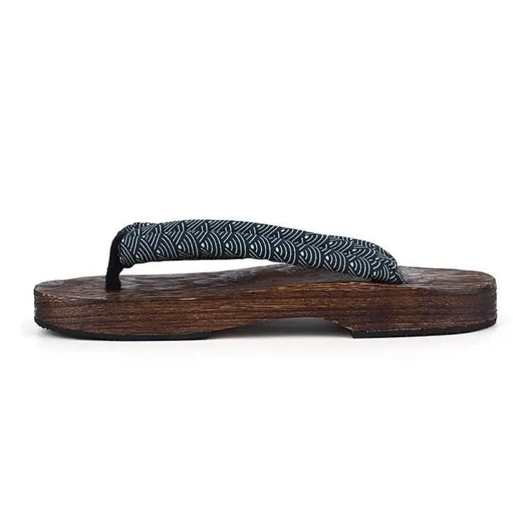 Geta Sandals Japanese Flat Wooden Shoes Slippers Flip-flops