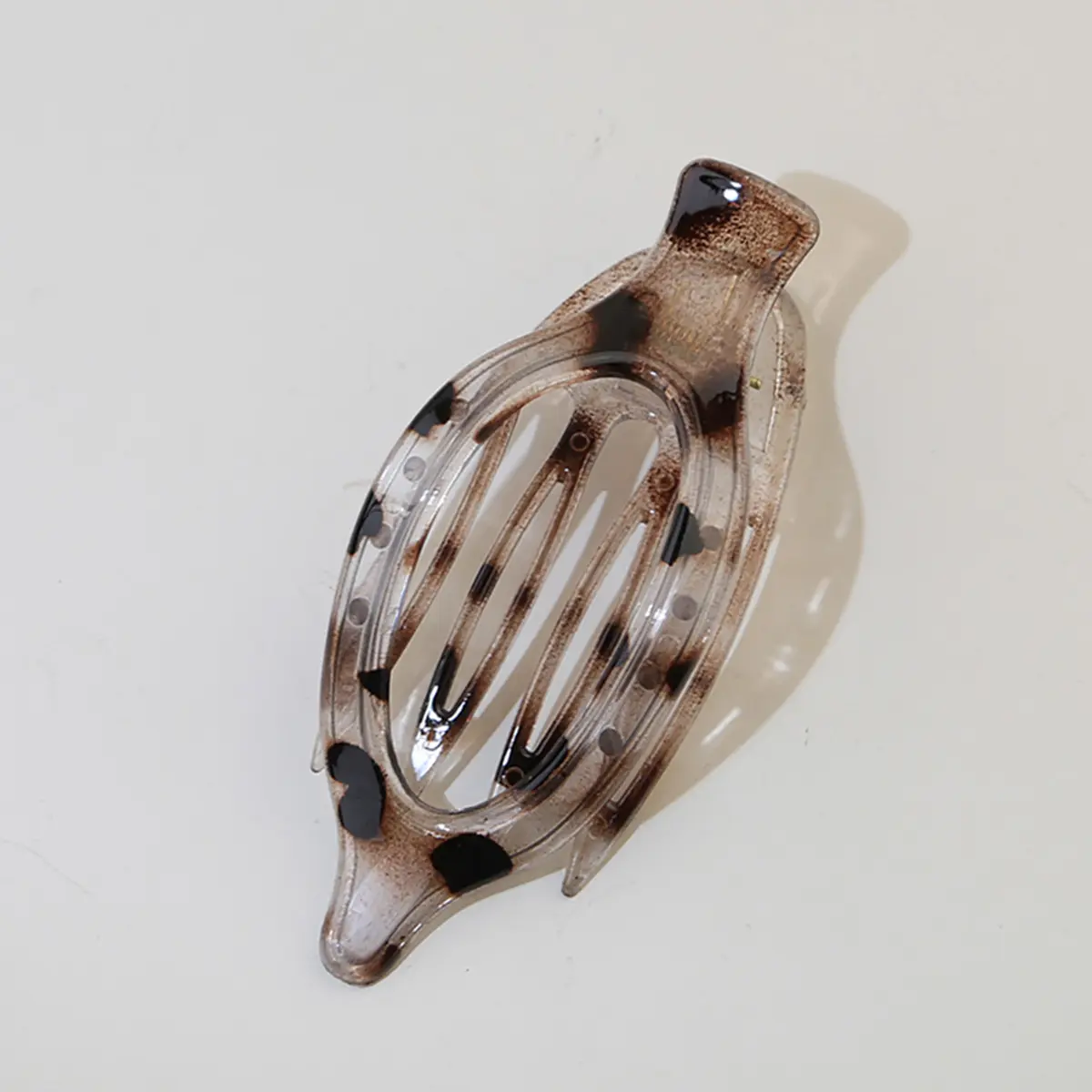 #3 shiny white leopard print [pointed du