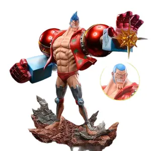 New Iron Pirate Power Franky One Piece Premium Figure 11.2 Inches Tall with Detailed Accessories and Dynamic Pose
