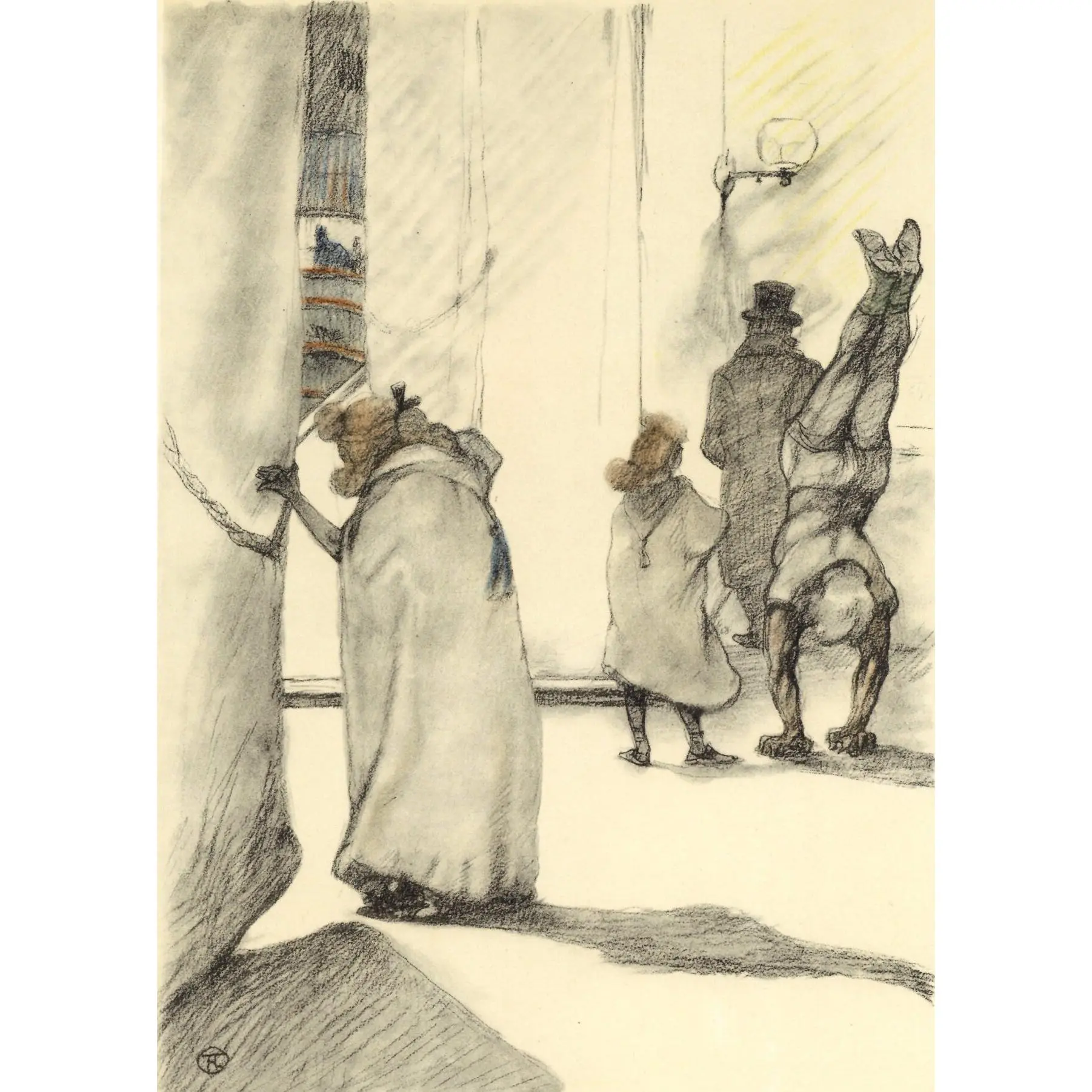 Henri de Toulouse-Lautrec, Dans les coulisses, The Circus by Toulouse-Lautrec, Limited Edition Lithograph