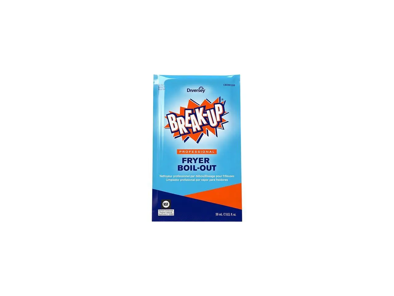Break-Up Fryer Boil-Out, 2-oz, Liquid Degreaser, 36 Packets (DVOCBD991209)