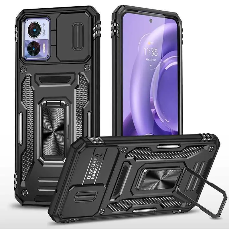 For MOTO Edge 40 Neo Kejiang Phone Case For G24 Sliding Camera Cover For G04 Kickstand For G84 Shockproof Protective Cover HNAP13GEGNFF