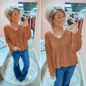 Such a Steal Sweater - Rust