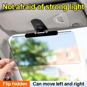 Polarized Car Visor Extender, Anti-Glare Sun Blocker, Flip-Type Universal Attachment, Windshield Sun Protector for Cars
