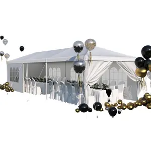 10x30 FT Waterproof White Canopy Tent - Heavy Duty Outdoor Wedding Party Tent for Backyard, Patio gazebo