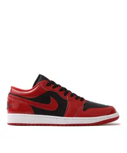 Nike Air Jordan 1 Low SE Patent Varsity Red Black HV4089-006 Men's Fashion Sneaker New