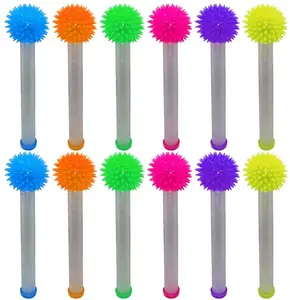 Light Up Galactic Wands, Set of 12, LED Wands for Kids and Adults in Assorted Colors, Great as Sensory Toys for Boys and Girls, Kids’ Fidget Toys, and Outer Space Party Favors