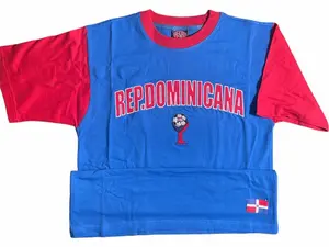 Dominican Republic Embroidered Premium Quality T-Shirt New with tags All sizes available, modern & sporty style.