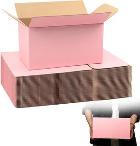 11x6x6 Pink Shipping Boxes 30 Pack - Corrugated Cardboard Mailing Boxes for Small Business Packaging Shipping