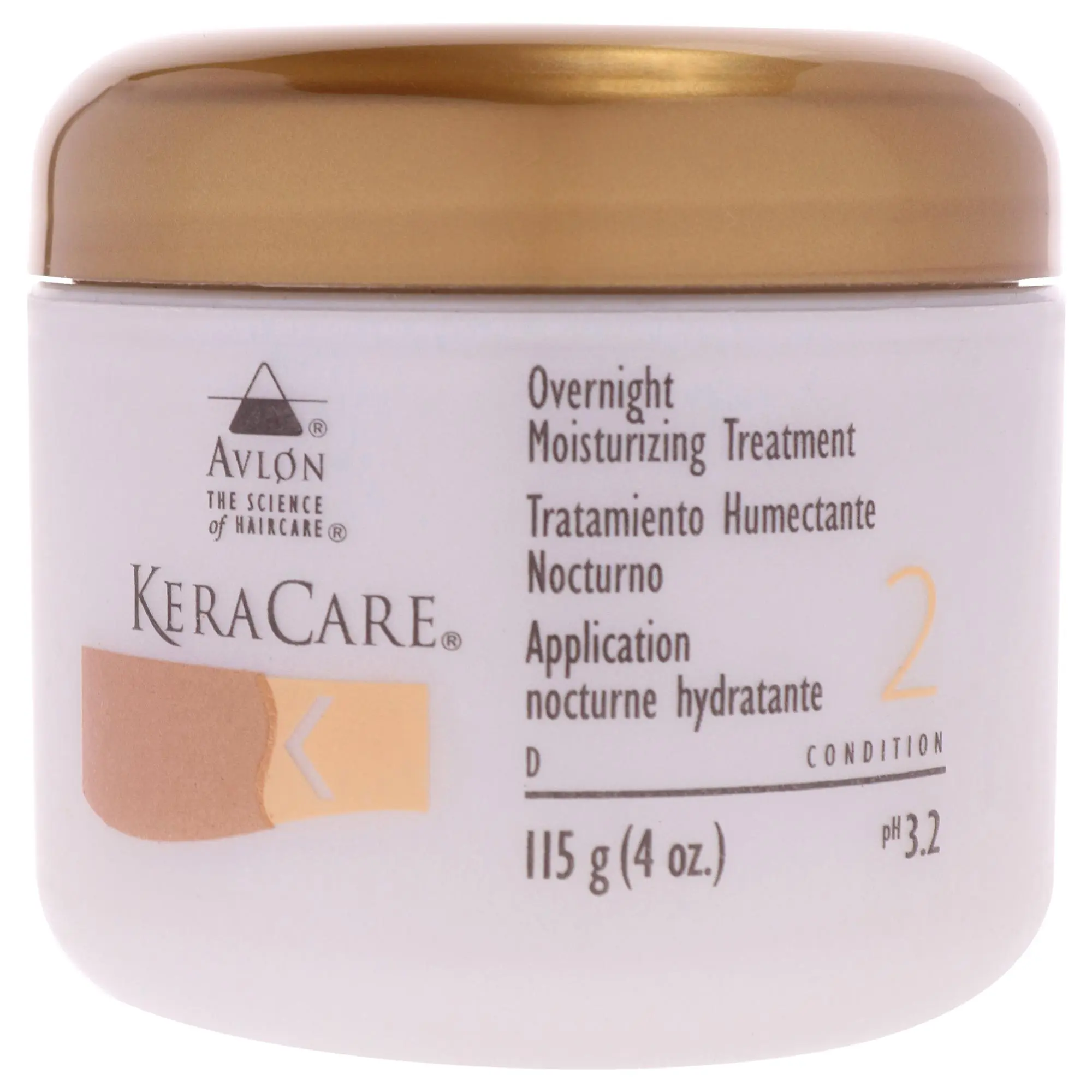 KeraCare Overnight Hydrating Hair Care Treatment by Avlon, Unisex Moisture-Boosting Formula for Nighttime Use - 4oz