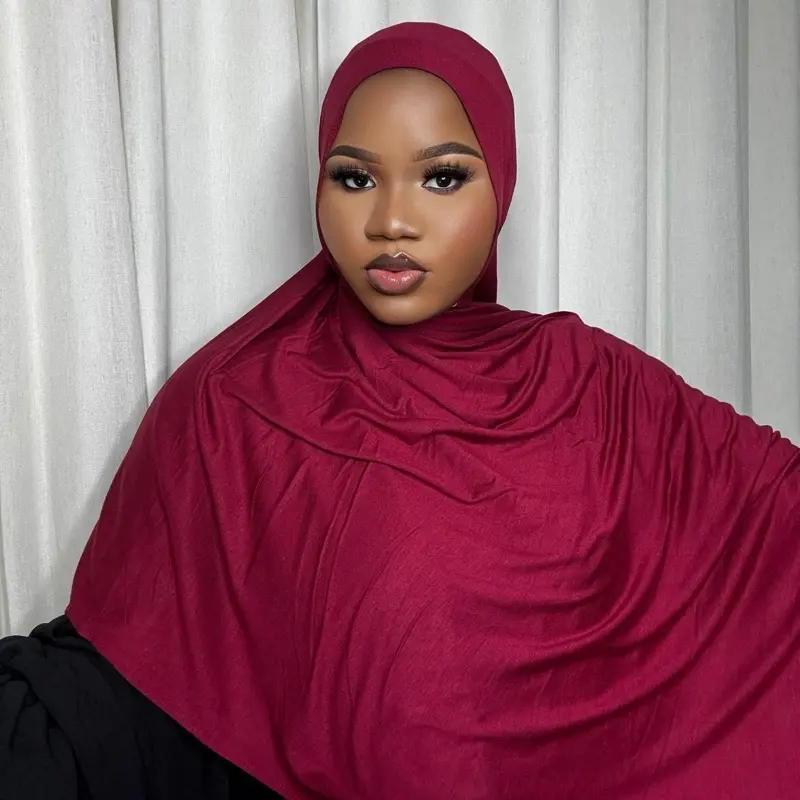 Premium Jersey Head Scarf for Women - Solid Color Lightweight Cloth, Easy to Style and No Under Scarves Needed, Modesty, Muslim, For Muslim, Daily, Women's Clothes, One Size