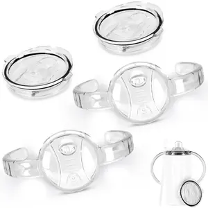 Replacement Sippy Lid And Screw Lid Set For 12 Oz Sublimation Sippy Cup, 2 Pack