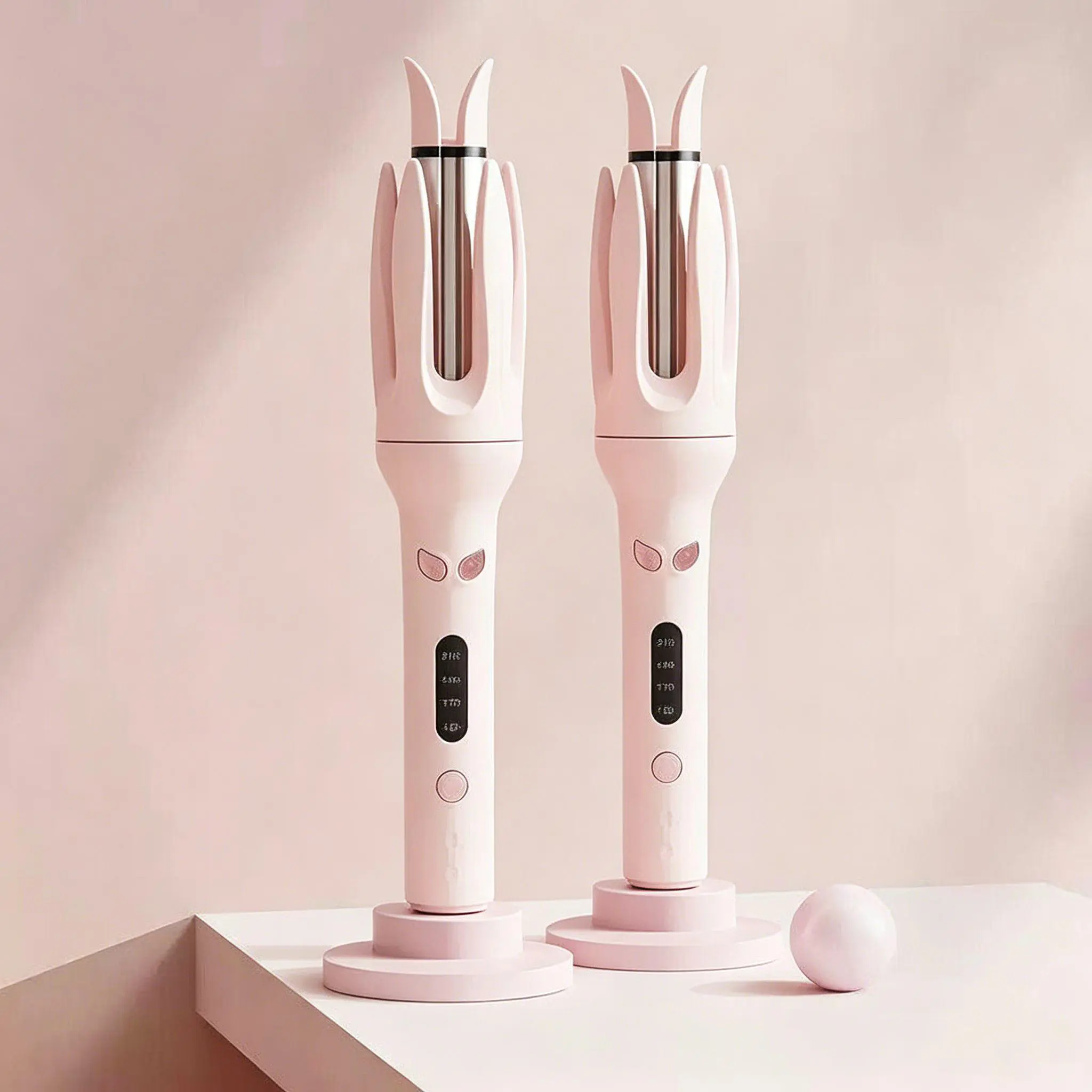 Auto-Rotating 28 mm Hair Curling Iron, Ionic Ceramic Hair Curler with 4 Adjustable Temperature Settings, Fast-Heating Automatic Curling Wand for Voluminous, Evenly Curly Results, Portable At-Home Hair Styling Tool for All Hair Types