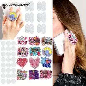 42pcs/84pcs Creative Cartoon Mobile Phone Airbag Holder DIY Acrylic FlatBack as Gifts