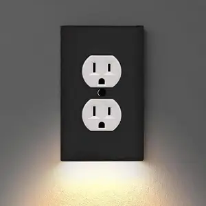 Night Angel Plug-in Motion Sensor Night Light US Standard Wall Outlet Dusk-to-Dawn Sensor Nightlight for Bedroom Bathroom & Hallway 3 LED Lights 100000 Hours Lighting Modes Adjustable Led Corner Lamp lights for bedroom