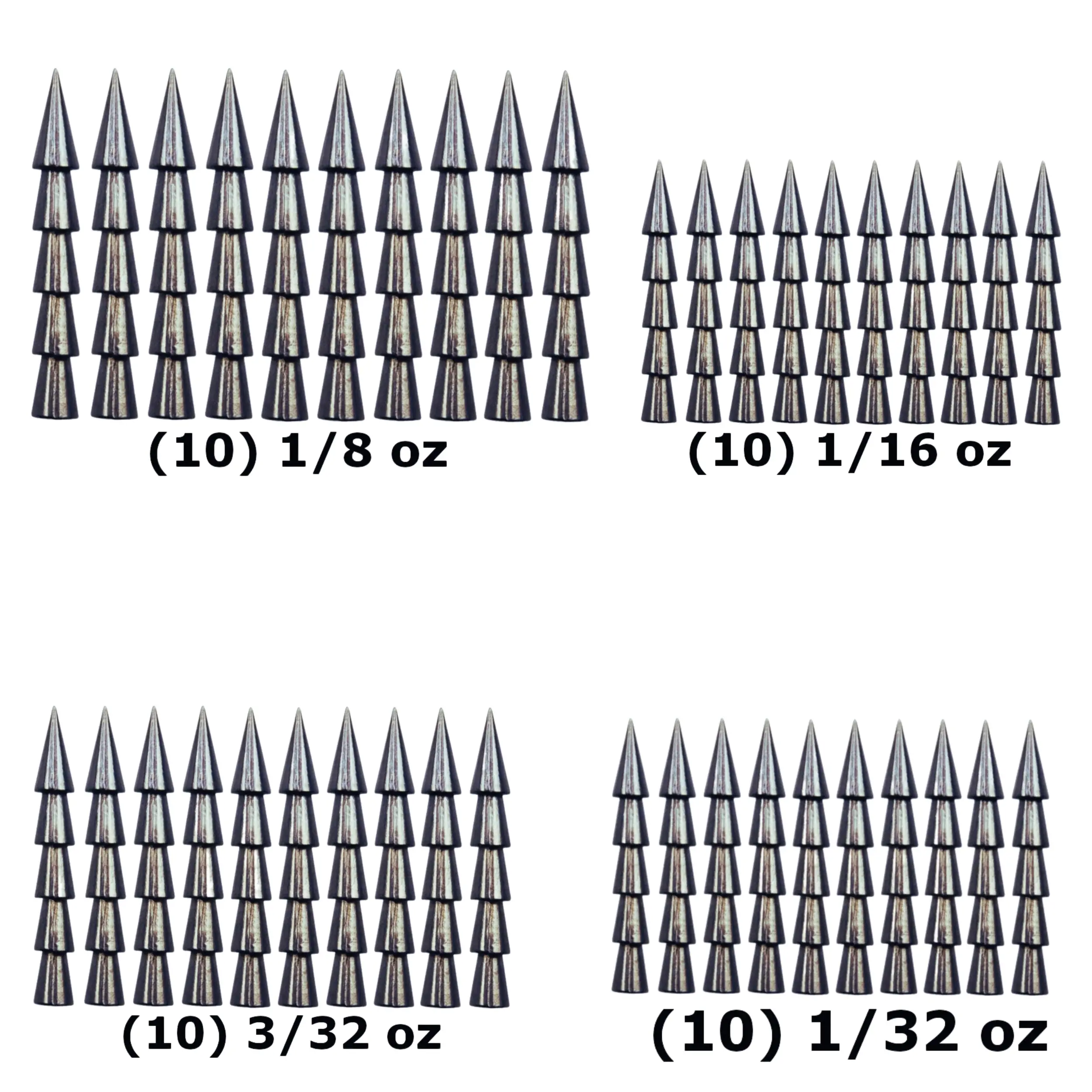 40 piece kit (10ea 1/8, 1/32, 1/16, 3/32)