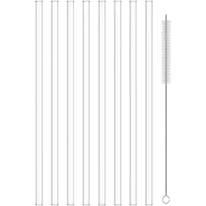Straw Replacement Compaitble with TAL 40oz Stainless Steel Tumbler,Tritan Replacement Straws for TAL Straw ,8  Straws + 1 Cleaning Brush.
