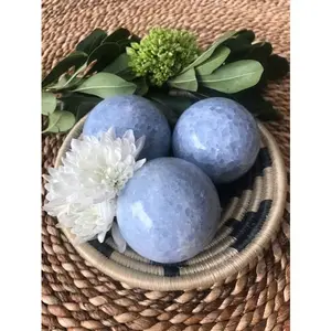 Blue Calcite Sphere