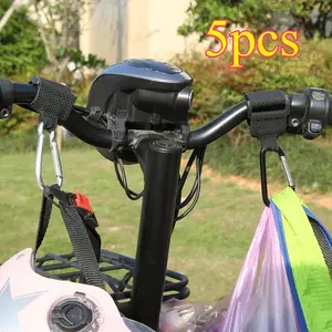 Universal No-Drill Bicycle Hook, Front Universal Battery Scooter Holder, Multi-Functional Push Cart Hook, Durable & Easy Install